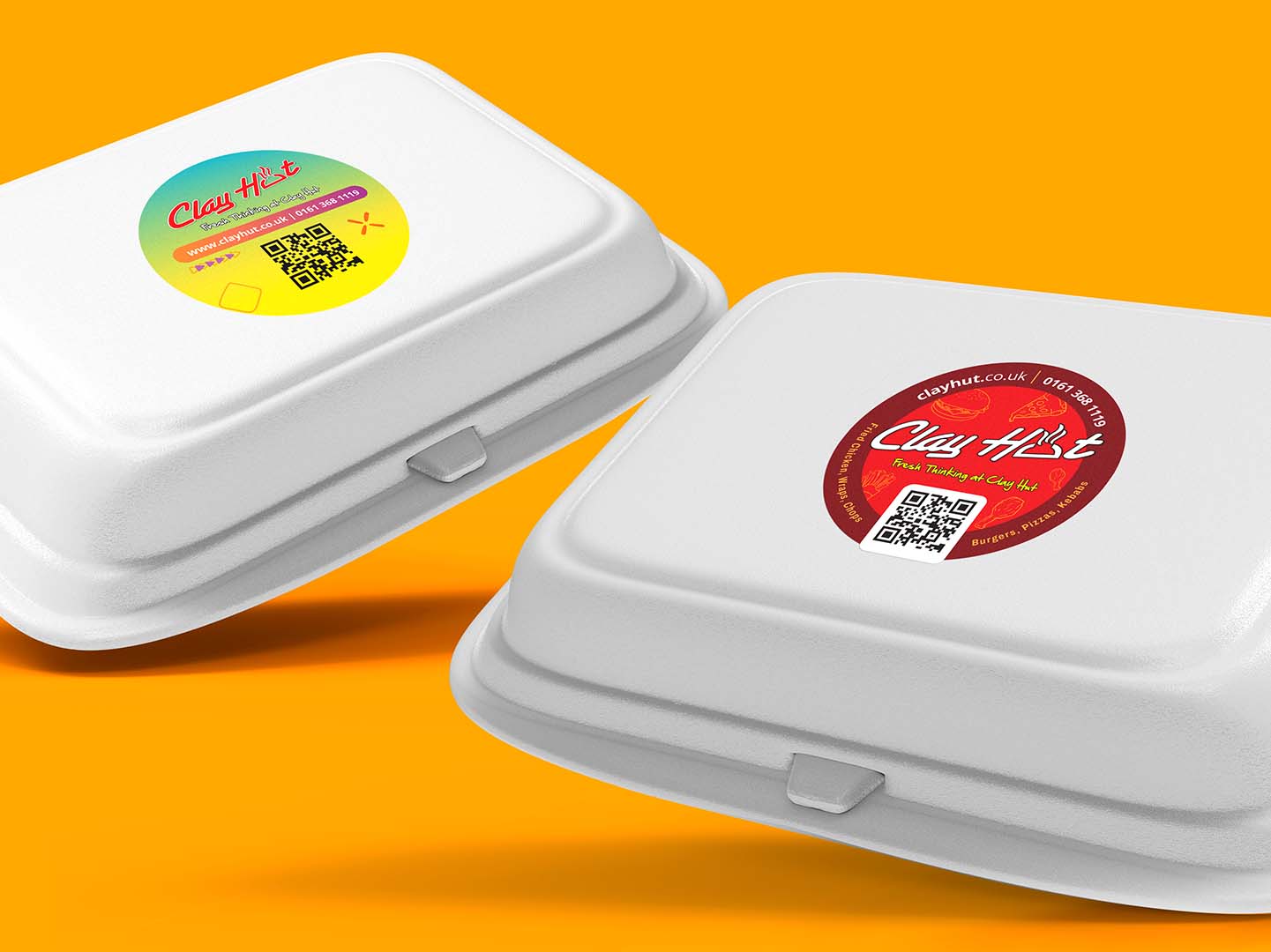fast food takeaway sticker designs for packaging and more