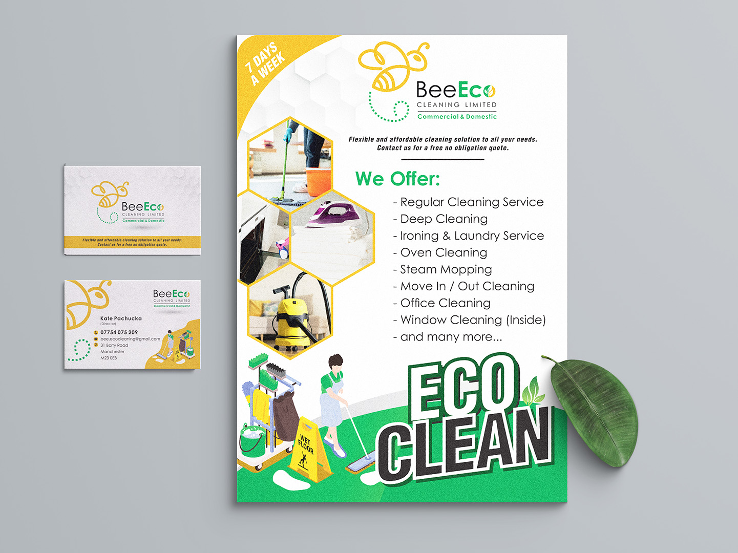 Bee Eco Leaflet and Business Card
