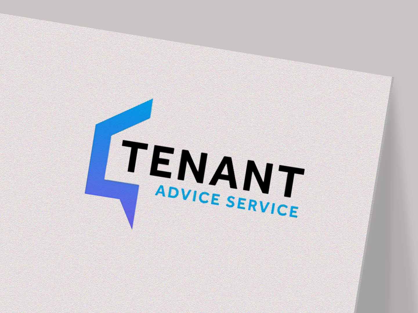 Tenant advice abstract house shape logo