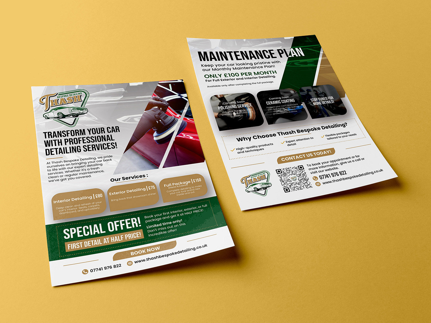 thash bespoke leaflet design